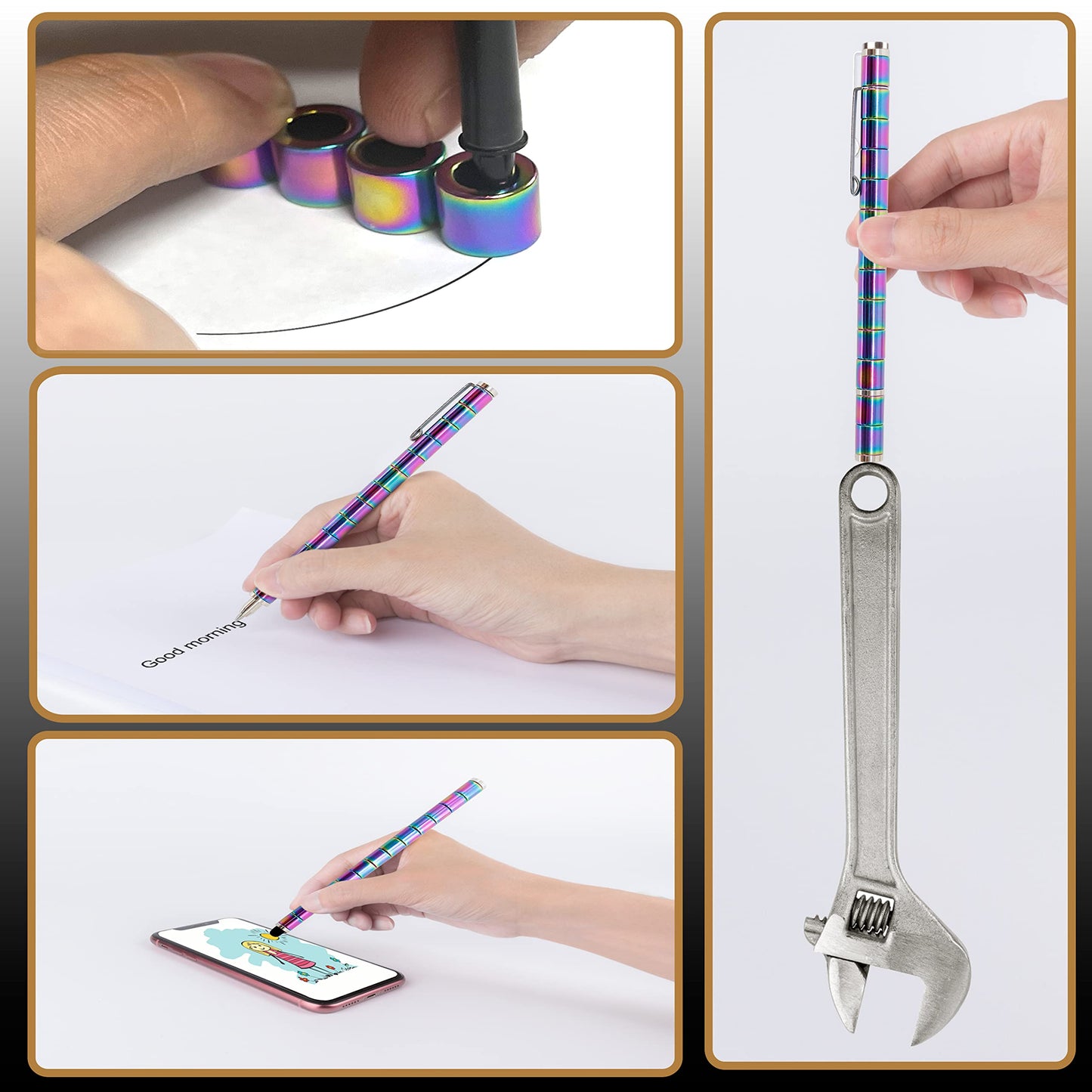 BYTEAIDREX Magnetic Fidget Pen – Deformable Magnetic Pen for Focus and Fun