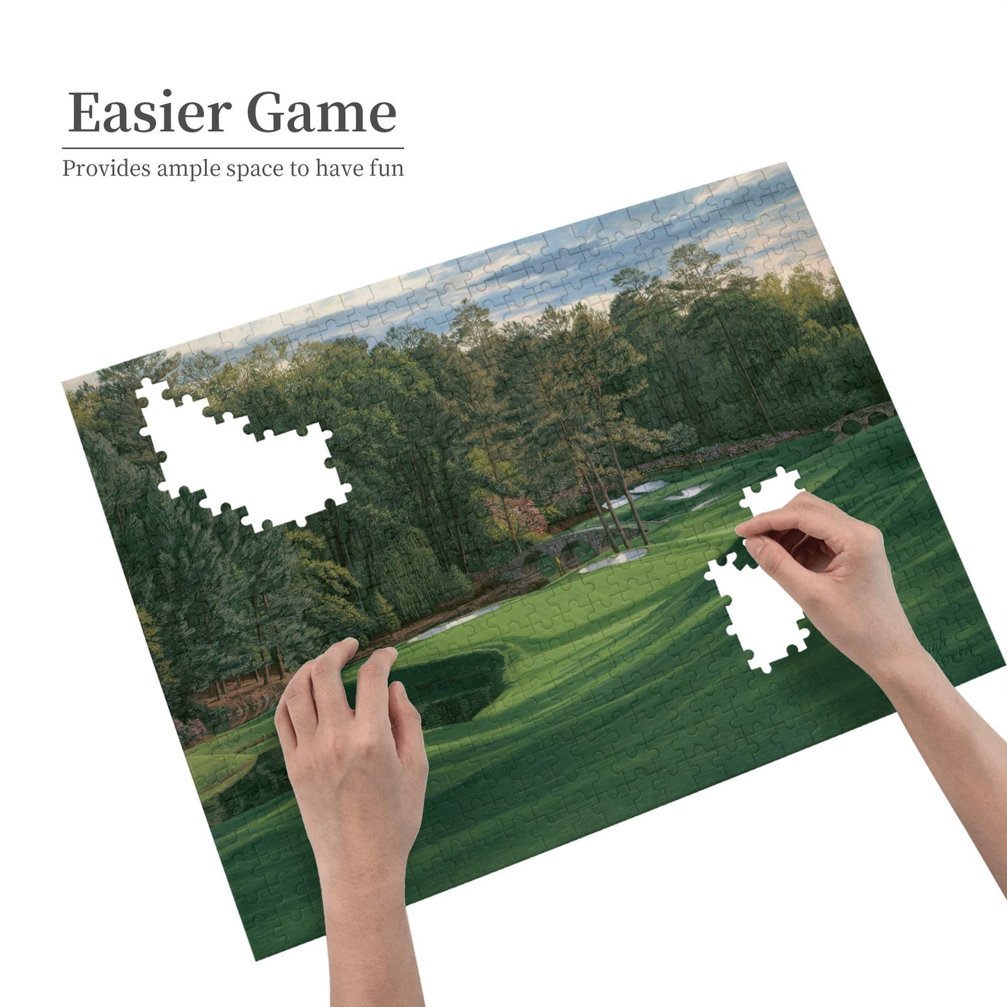 Augusta National Golf Wooden Jigsaw Puzzle – 500 Pieces by BzcjLyhbZ (Interlocking, Lettered Back)