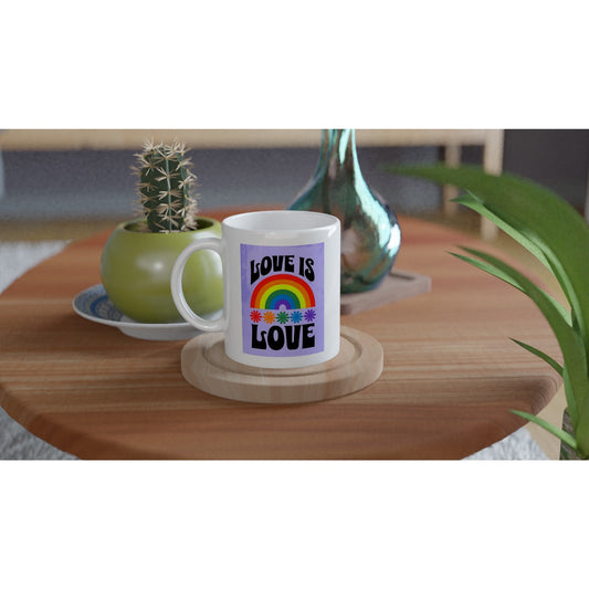 Love Is Love Mug – Colorful LGBTQ+ Pride Coffee Cup