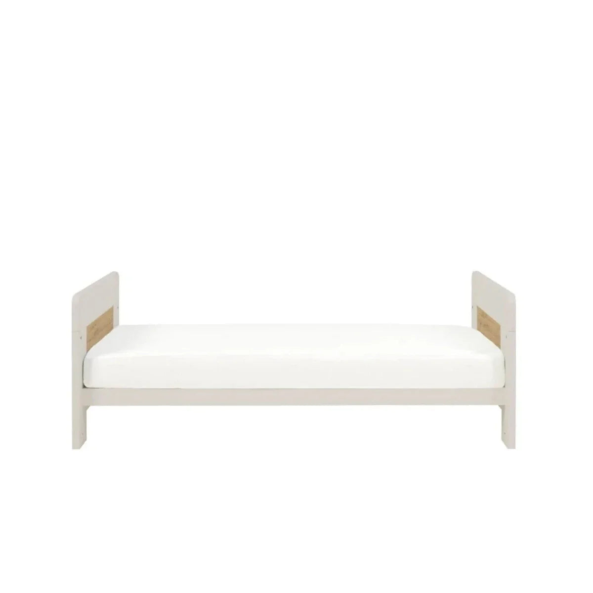 Tutti Bambini Alba Cot Bed - White Sand / Distressed Oak