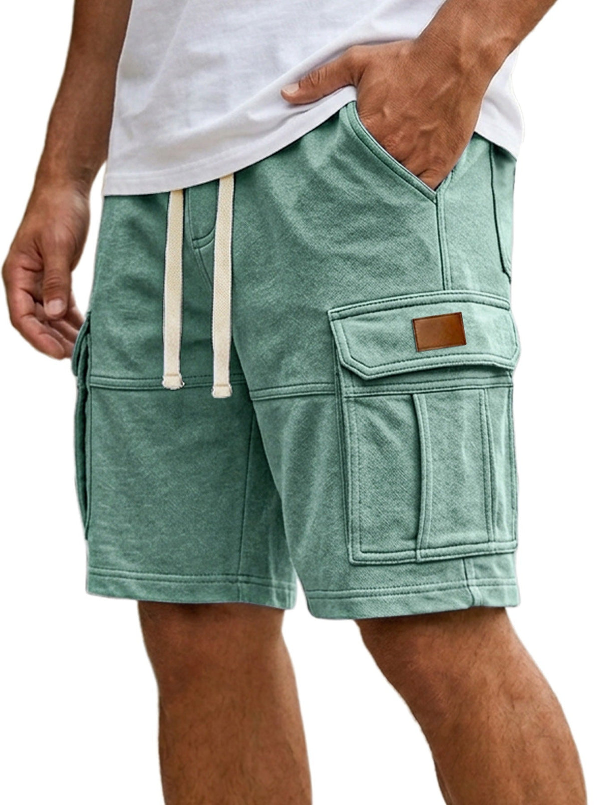 Men's Cargo Shorts With Pockets Fashion Summer Vacation Short Pants