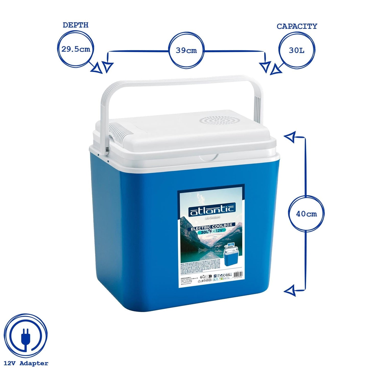 30L 12V Electric Cool Box