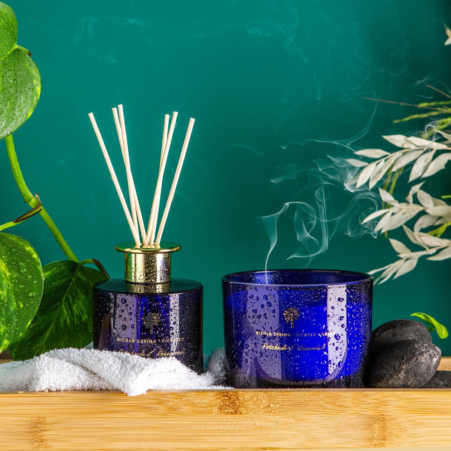 350g Double Wick Patchouli & Rosewood Soy Wax Scented Candle
