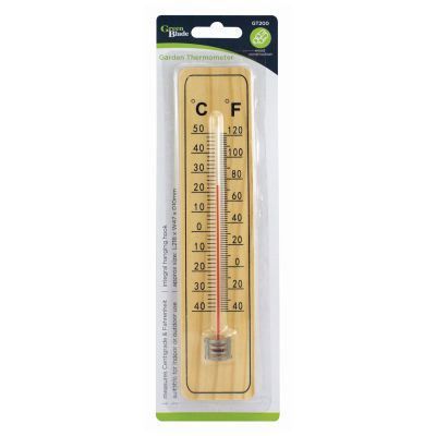 Wooden Garden Thermometer - 22cm