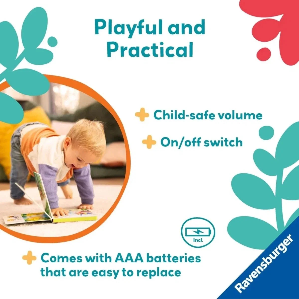 Play+ Shh... Who's there? Jungle Animals Book with Sounds