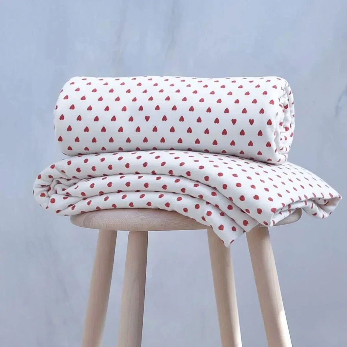 Bebecix Girls Cotton Jersey Blankets - Ecru