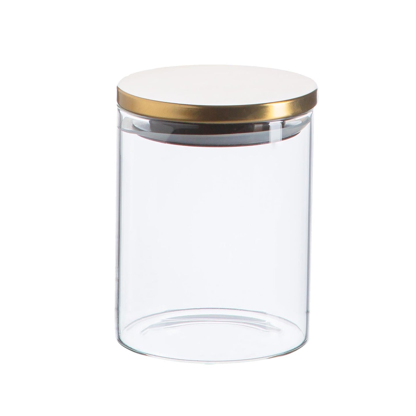 750ml Scandi Storage Jar with Metallic Lid