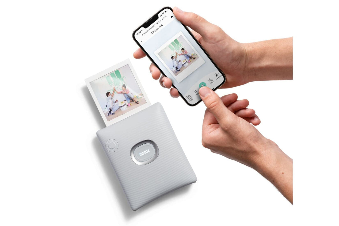 Fujifilm Instax Square Link Wireless Smartphone Photo Printer - White