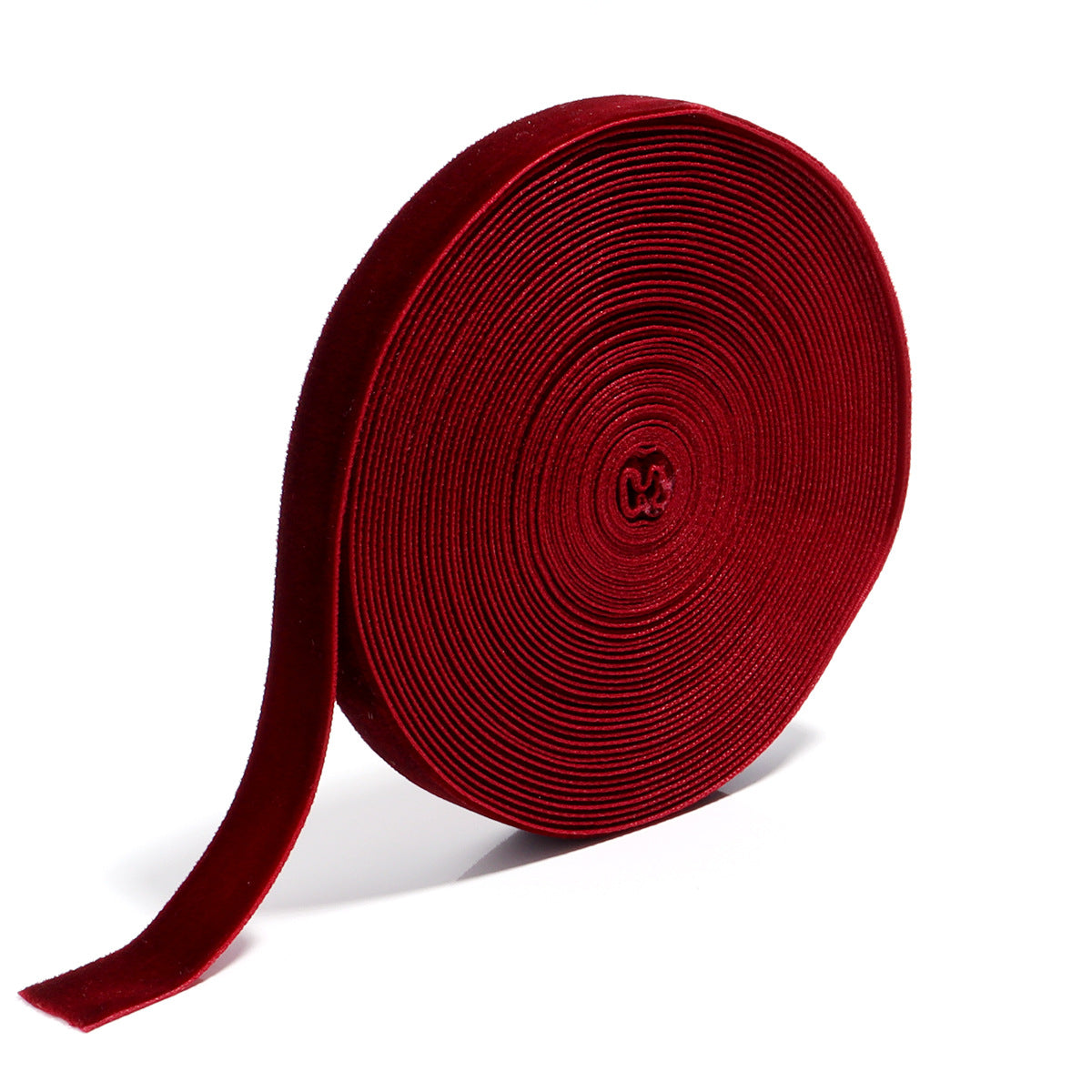 1cm Flocking Ribbon Velvet Band Single-sided Holiday Decoration