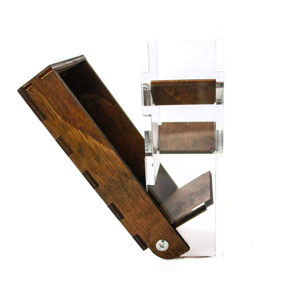 C4Labs Travel Portable Drawbridge Dice Tower – Walnut
