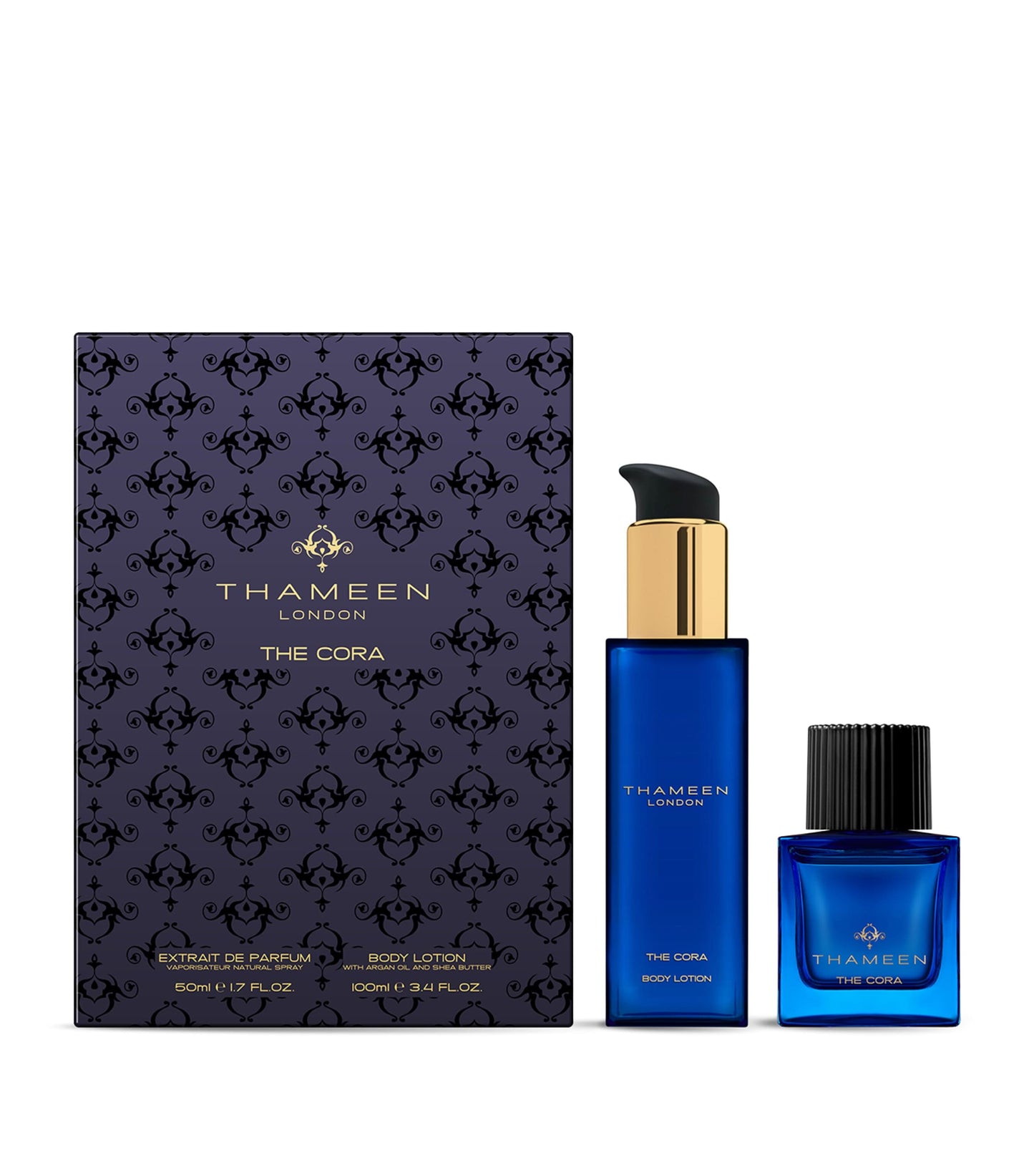 Thameen The Cora Gift Set 50ml EDP + 100ml Body Lotion Unisex Fragrance