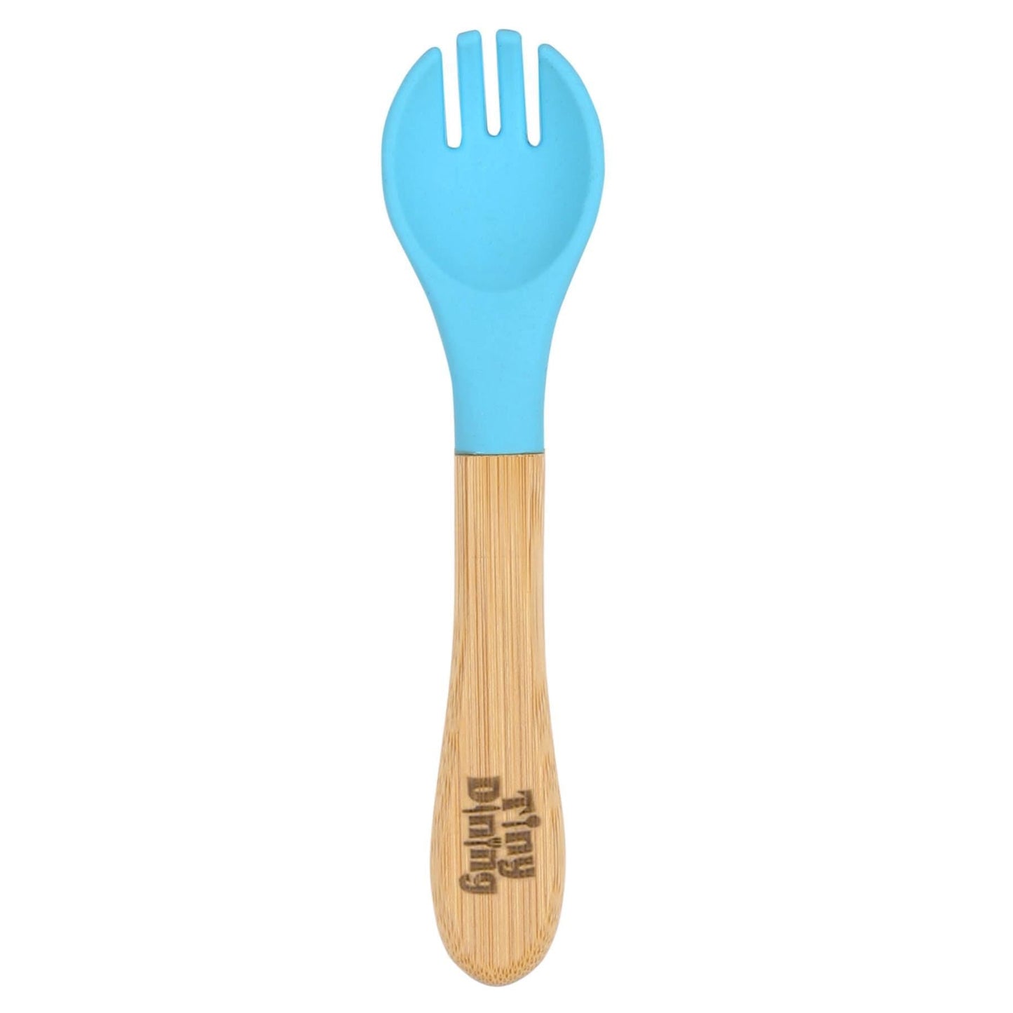 Bamboo Baby Weaning Fork with Silicone Tip