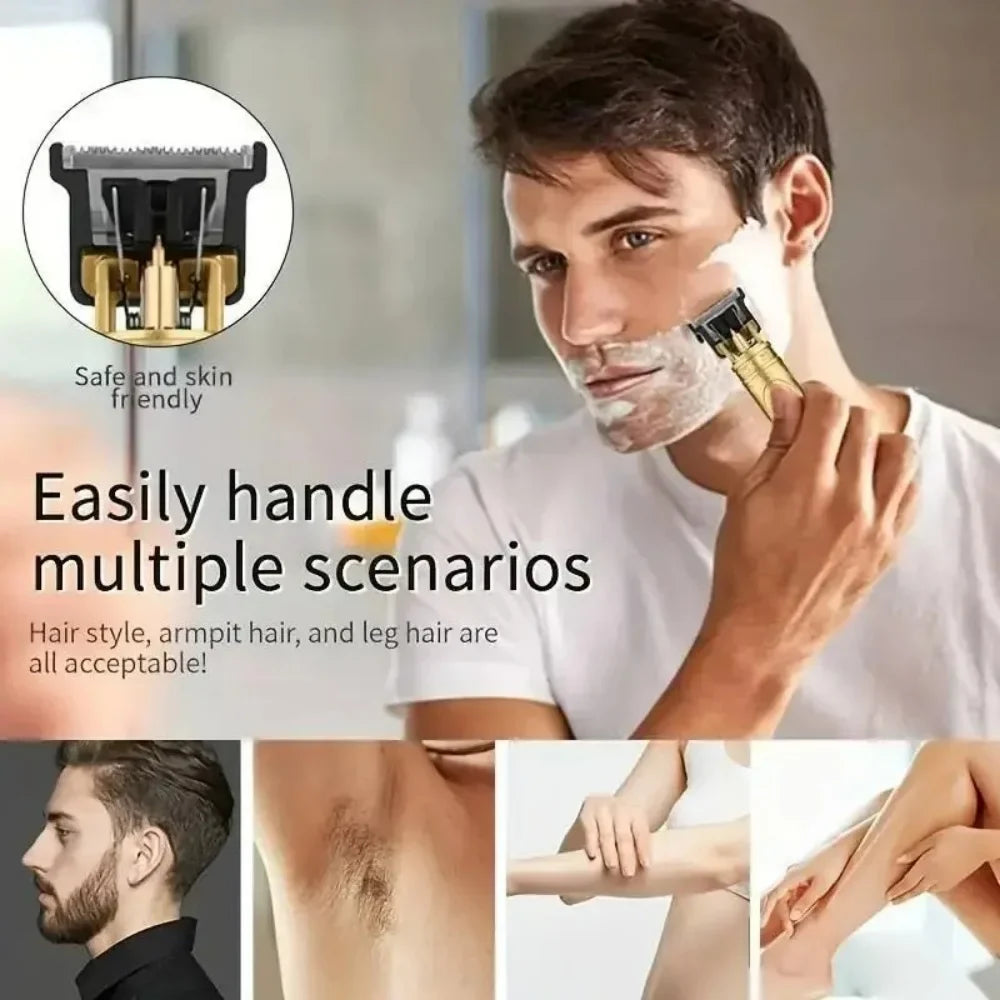T9 USB Rechargeable Electric Hair Clipper Machine Man Shaver Trimmer Barber Technical Beard Trimmer For Men Hair Care Cutting