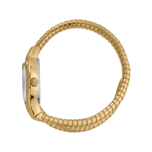 Just Cavalli Women's Gold Stainless Steel Watch, Silver Dial | Jc1l186m0035