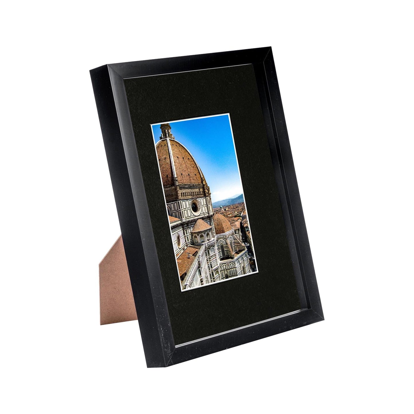 Black A4 (8" x 12") 3D Shadow Box Frame with A5 Mount