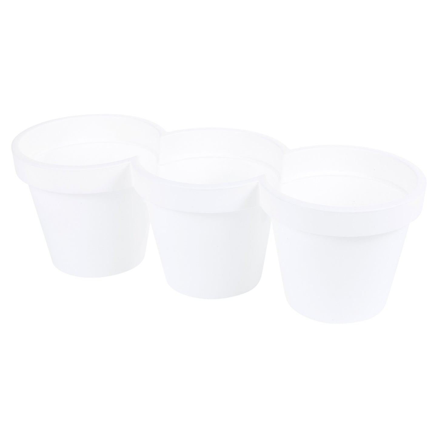 3 Section Plastic Plant Flower Pot Holder Planter Herb Coloured Garden Home Pots