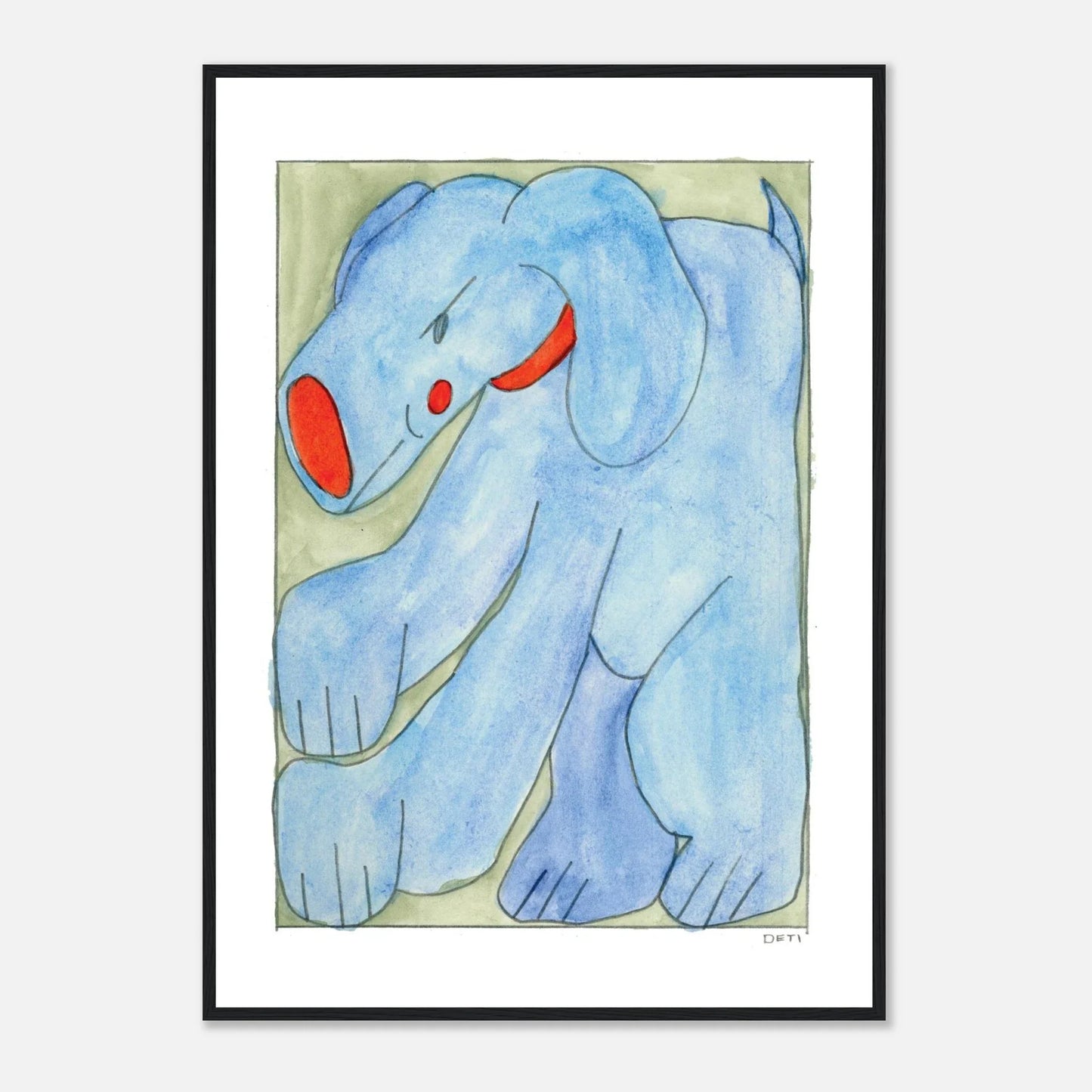 Hayley Deti - 'Boog 2 (Mischief)' Framed Print