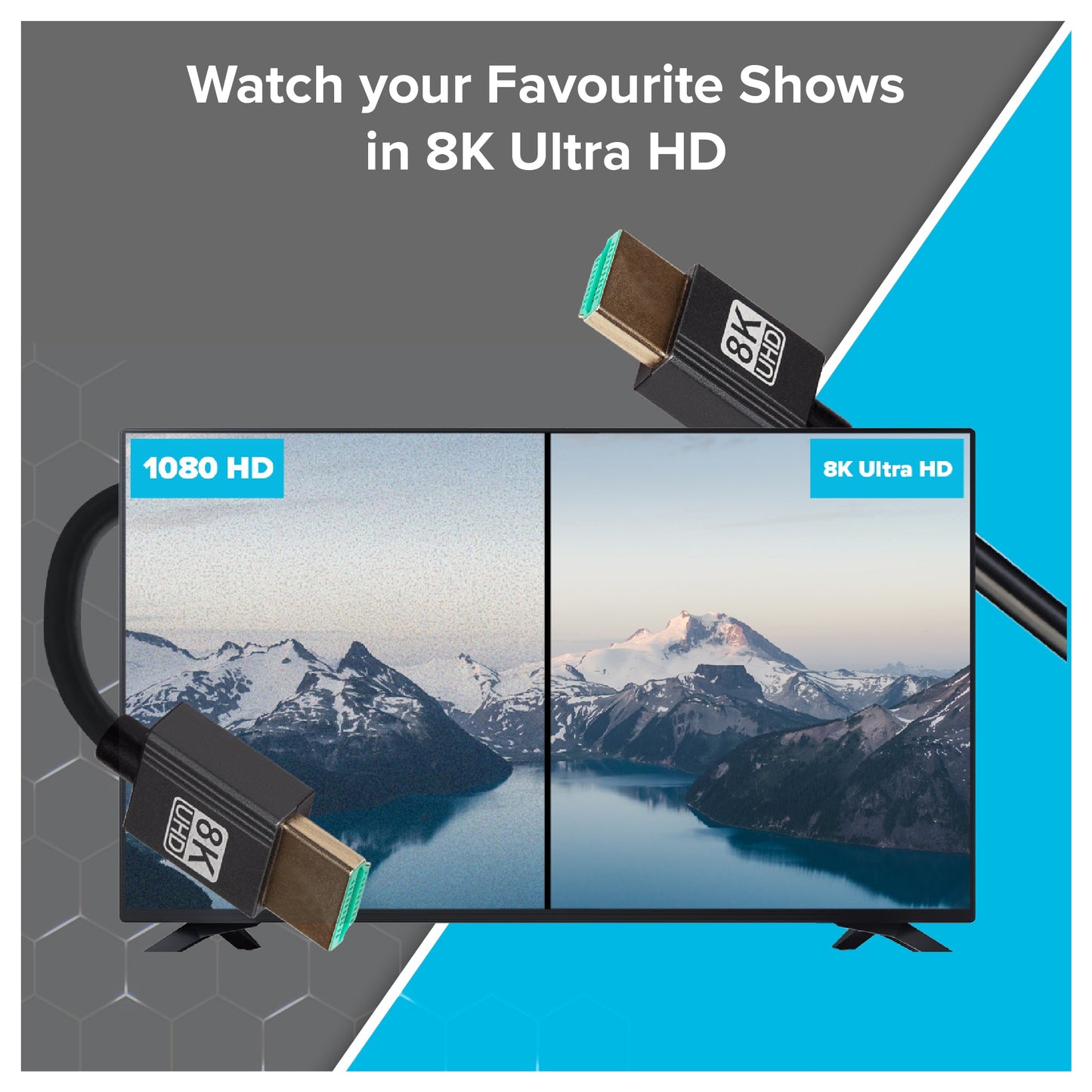 Maplin HDMI to HDMI 8K Ultra HD Coiled Cable - Black, 1m