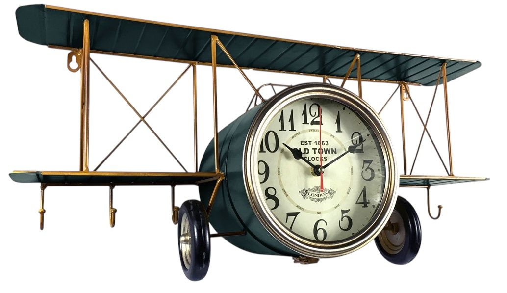 64CM AEROPLANE TABLE CLOCK