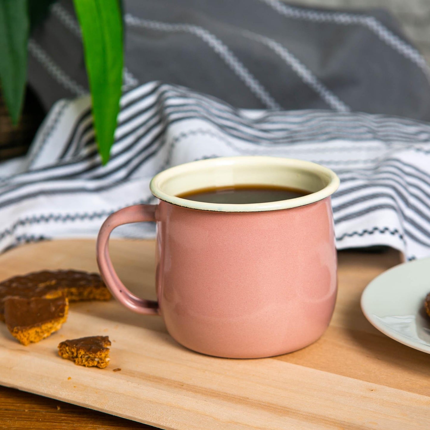 375ml Pastel Enamel Belly Mugs - Pack of Six
