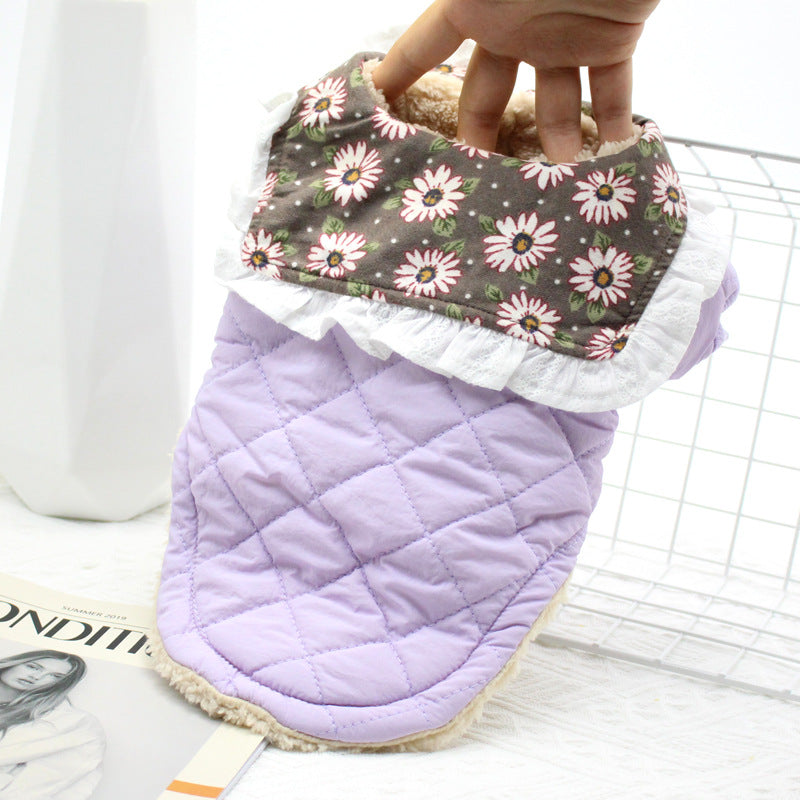 Pet  Winter Clothes Puppy Dog Clothes Small Dog Teddy Collar