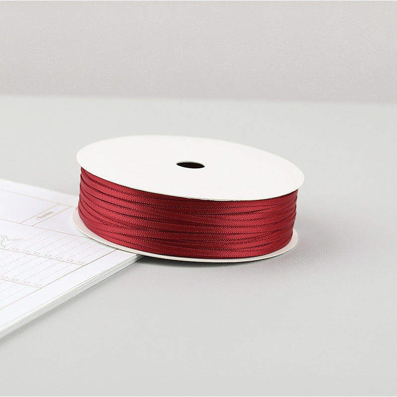 2mm Silk Ribbon Balloon Ribbon Rope Double-sided Diy Packaging