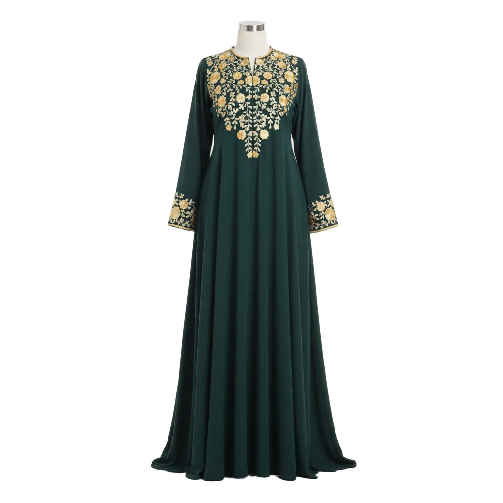 Women's Ethnic Style Long Robe Dress, Modest Clothing, Modest Evening Dress