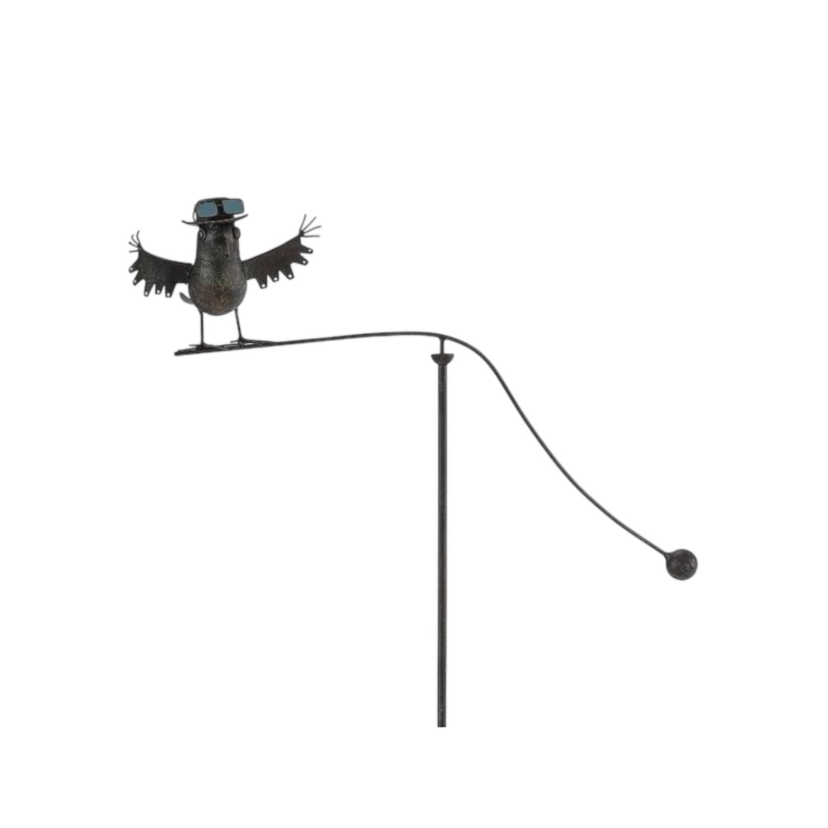55" METAL BIRD GARDEN STAKE