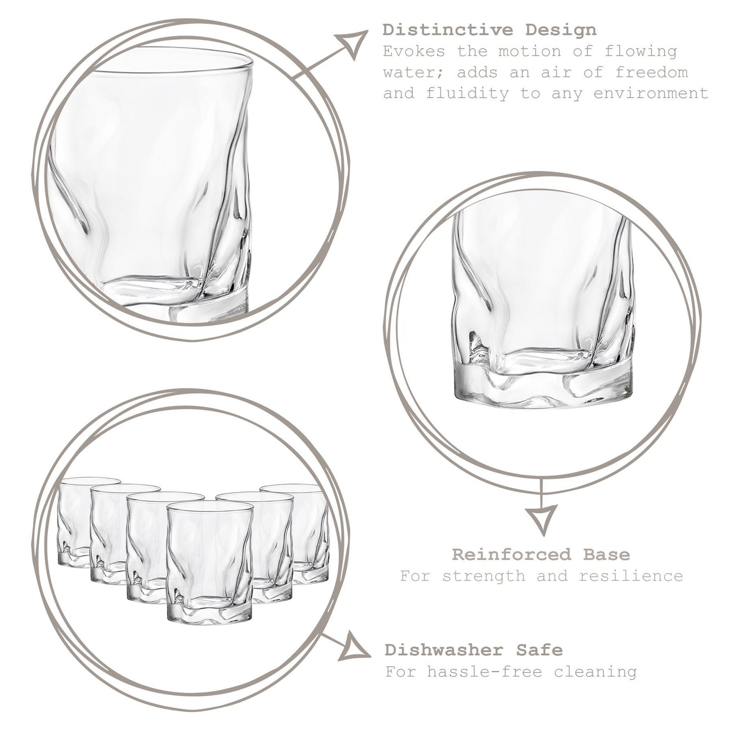 420ml Sorgente Tumbler Glasses - Pack of Six