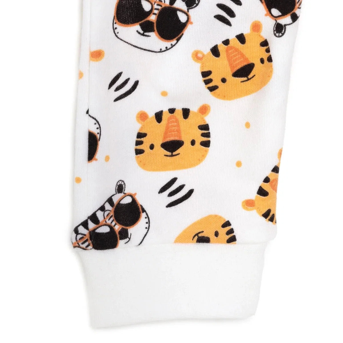 HelloBaby Boys Romper Zip-up Crew Neck Long Leg Long Sleeve - Ecru
