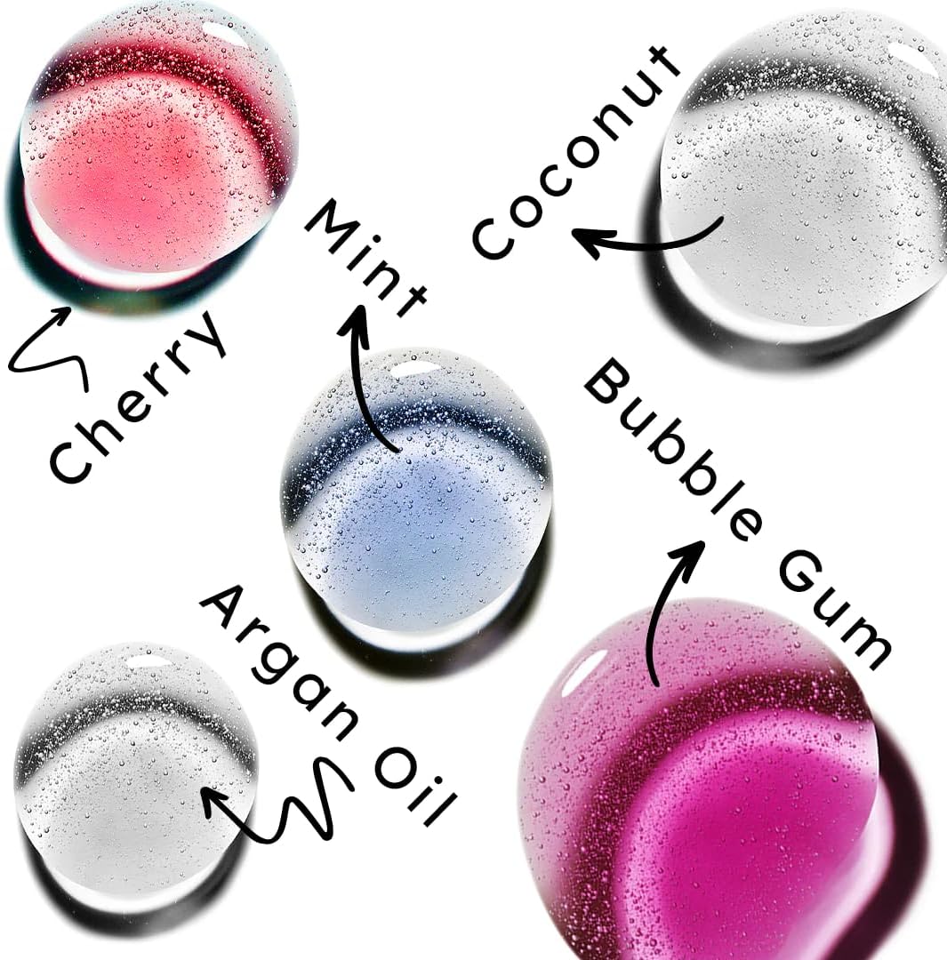 NK Lip Gloss Gel: Shiny, Nourishing & Hydrating Lips with Vitamin E & Argan Oil (15ml / 0.51 oz, Pack of 3)