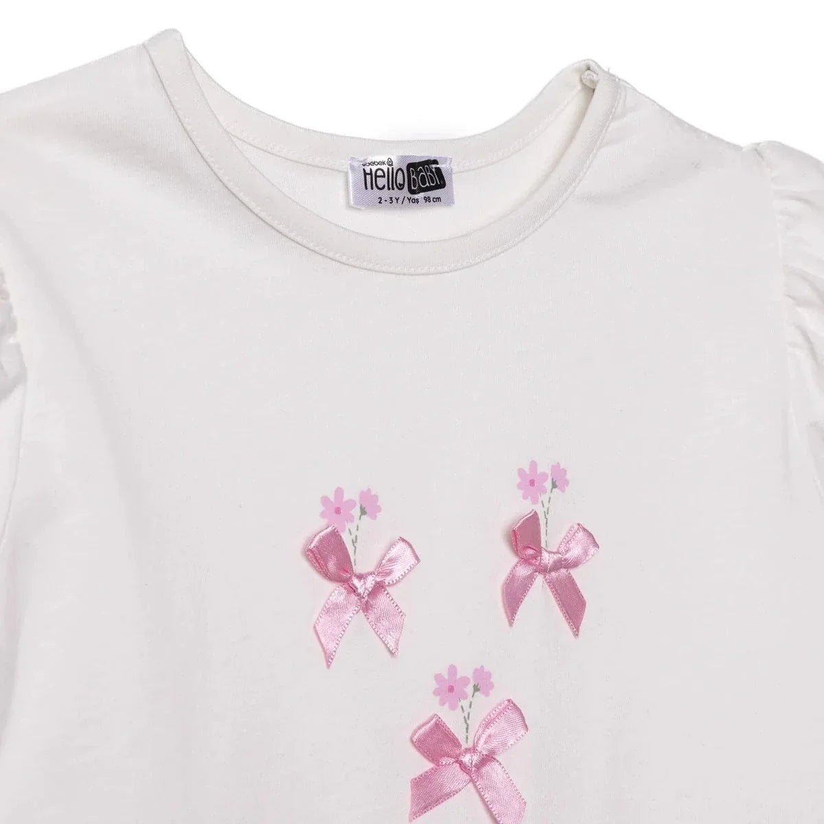 HelloBaby Flower Garden Bluz - Ecru