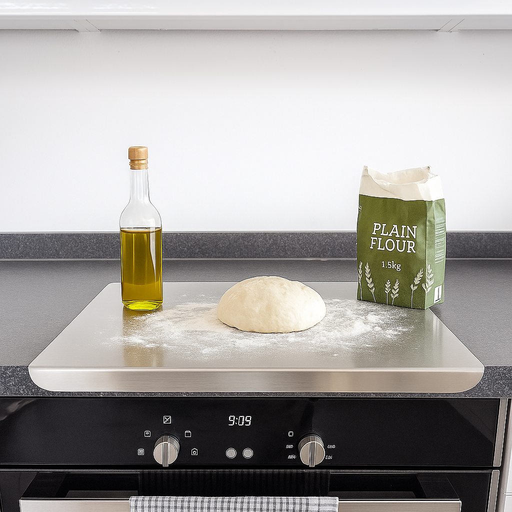 Stainless Steel Counter Edge Chopping Board - 40 x 30cm