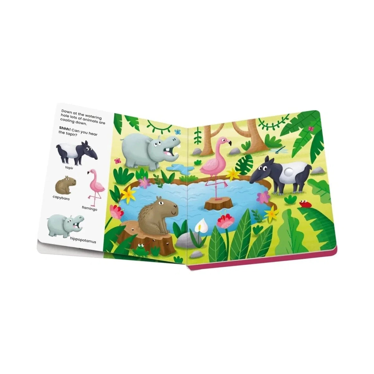 Play+ Shh... Who's there? Jungle Animals Book with Sounds