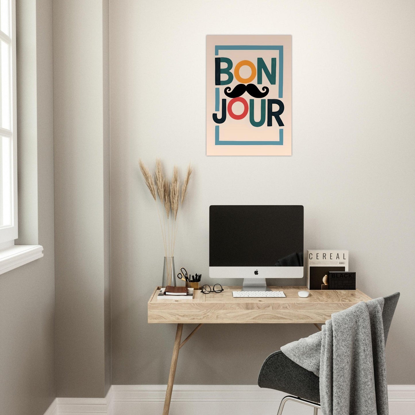 Bonjour Wall Art – French Café Poster