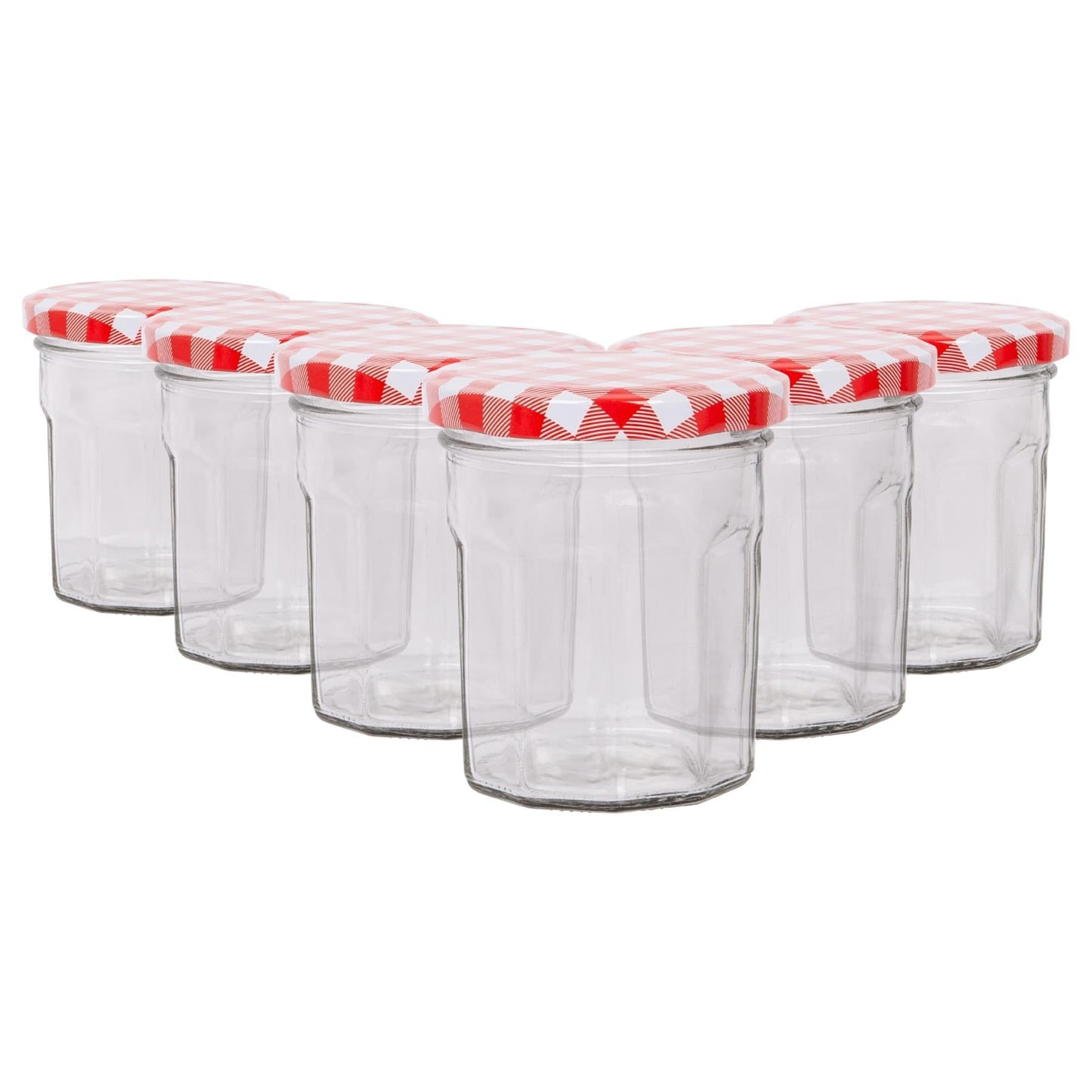150ml Glass Jam Jars with Lids - Pack of 6