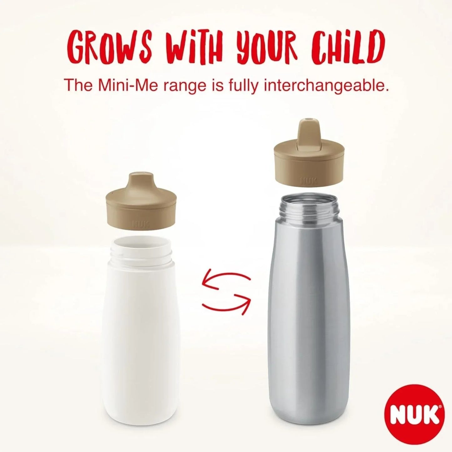 NUK Mini-Mee Flip Cup with 2-in-1 Cup 12+ months 450ml - Purple