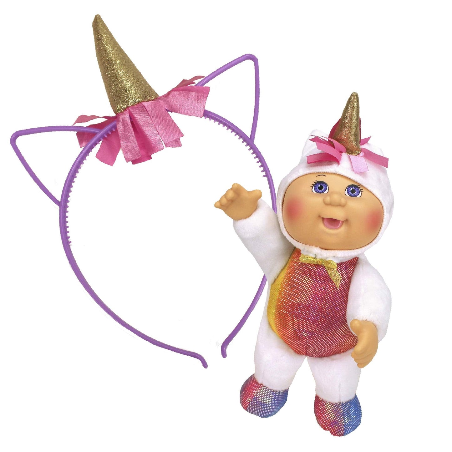 Cabbage Patch Kids CPK Me 9-Inch Sparkle Unicorn Cutie Doll with Matching Headband