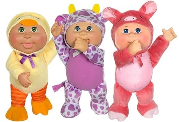 Cabbage Patch Kids Barnyard Friends 3-Pack – 9-Inch Collectible Dolls