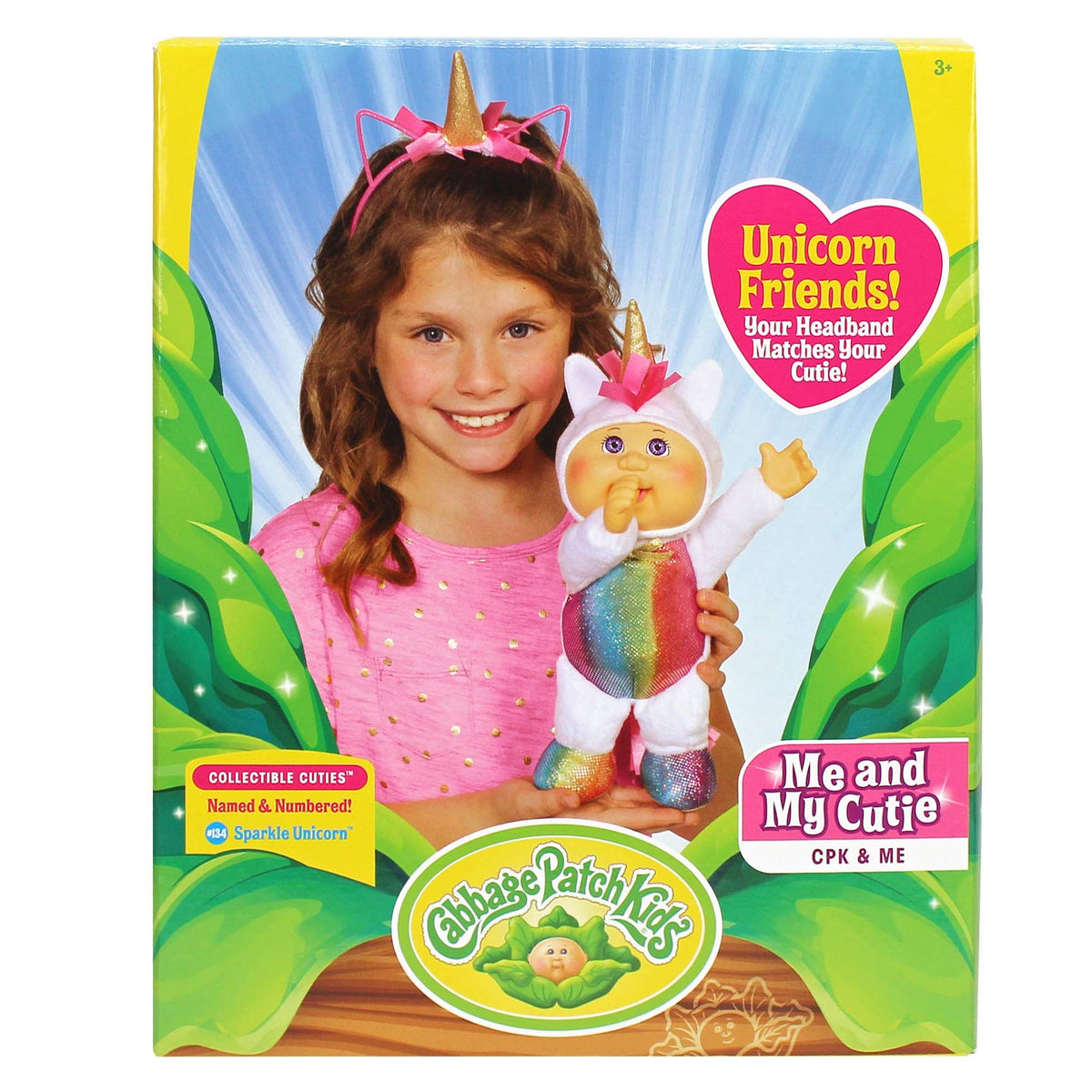 Cabbage Patch Kids CPK Me 9-Inch Sparkle Unicorn Cutie Doll with Matching Headband