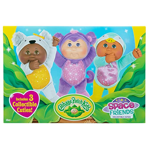 Cabbage Patch Kids Space Friends 3-Pack - 9-Inch Collectible Cuties: Mercury Monkey, Pluto Penguin, Nova Koala - Amazon Exclusive