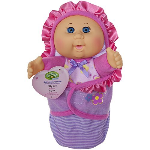 Cabbage Patch Kids Official Newborn Baby Doll Girl – Swaddle & Birth Announcement