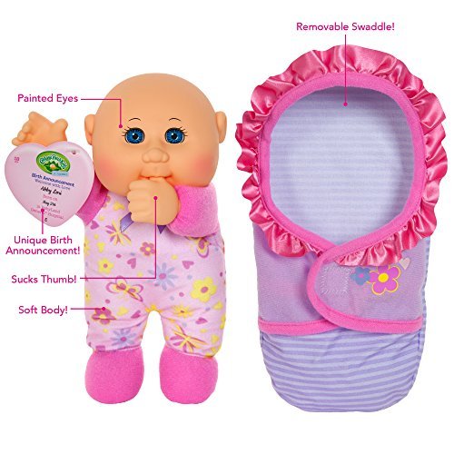 Cabbage Patch Kids Official Newborn Baby Doll Girl – Swaddle & Birth Announcement