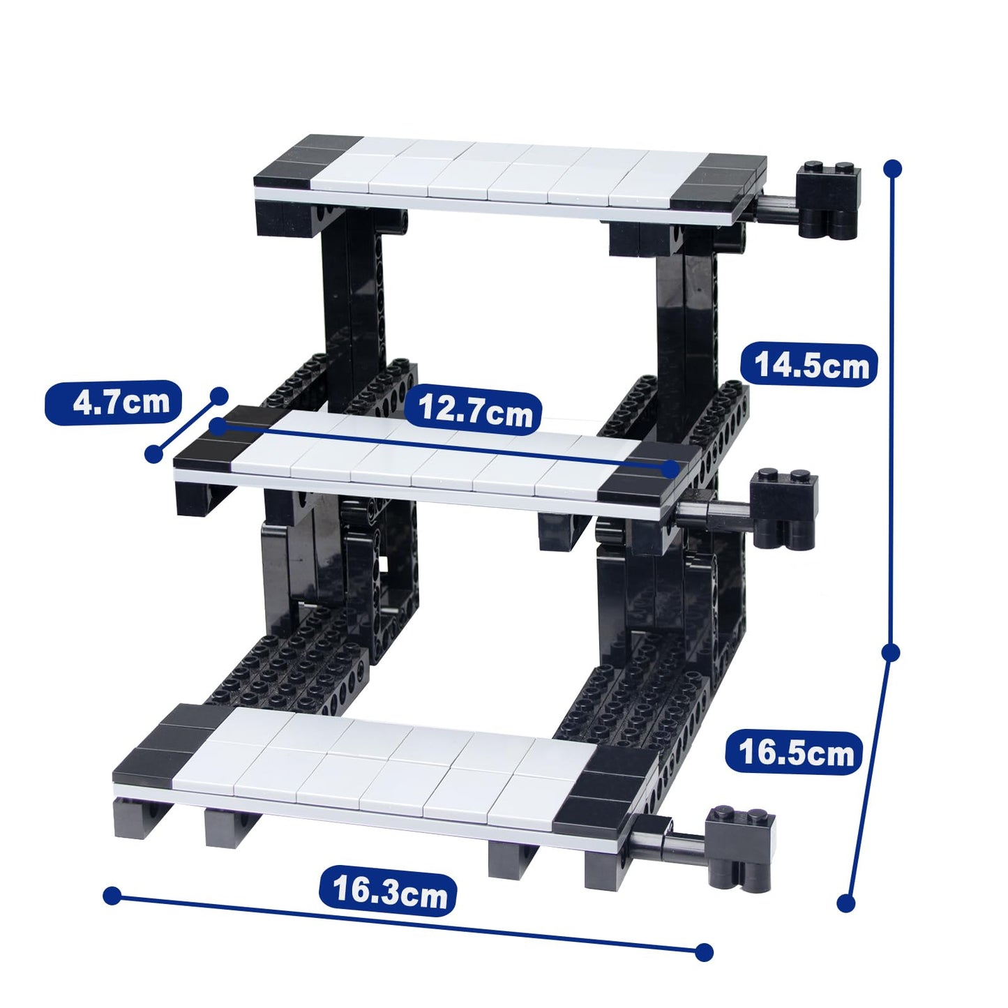 Cabeeskii Car Display Stand – 3-Layer LEGO Speed Champions Compatible (2 Pack)