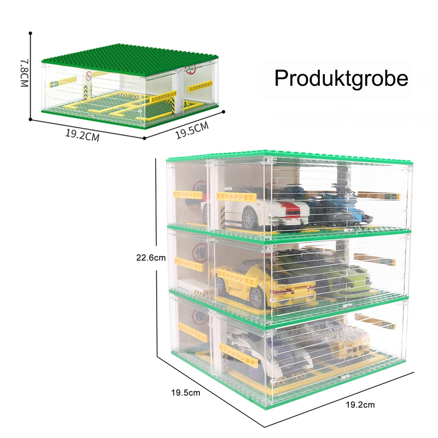 Cabeeskii Parking Garage – 3-Layer Speed Champions Display Case (130 PCS)