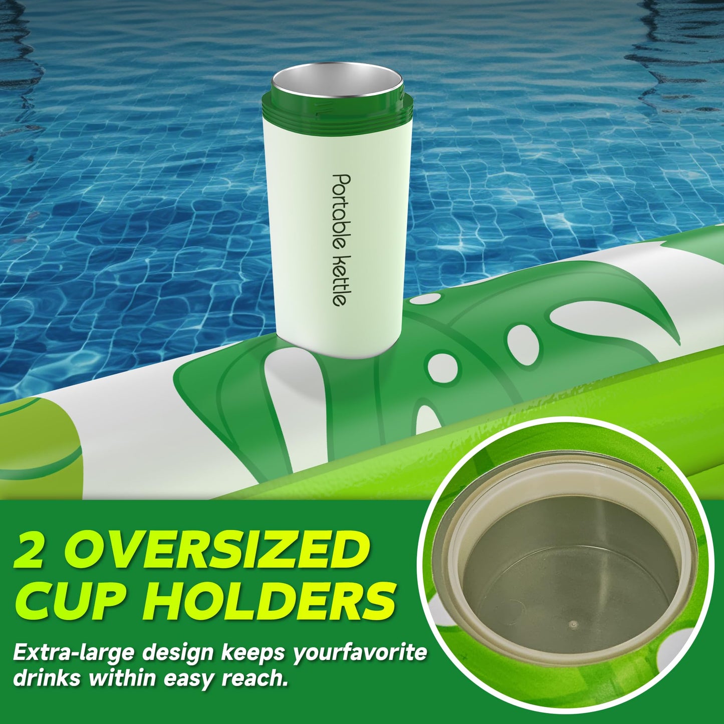 CACSPS 4-in-1 Inflatable Tanning Lounger Float for Adults
