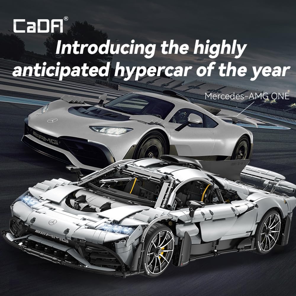CaDA C61503W Mercedes-AMG One 1:8 Building Block Set – 3295 Pcs, Ejection Start Gameplay