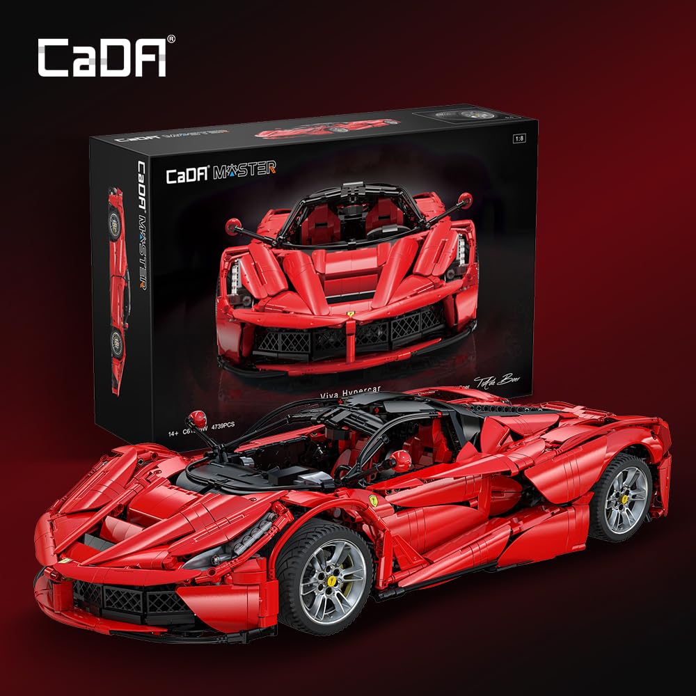 CaDA Master C61505W LaFer 1:8 Scale Supercar Kit — 4739 Pcs, Designed by Thijs de Boer