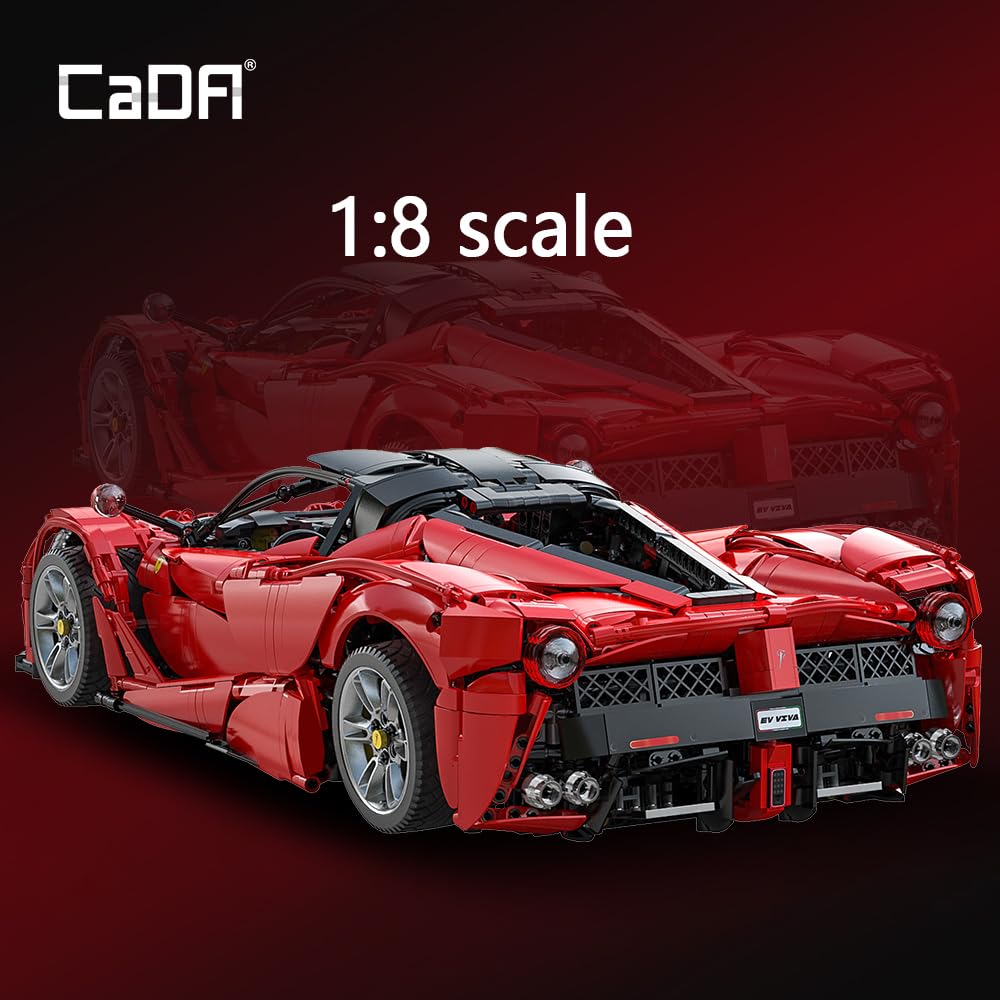 CaDA Master C61505W LaFer 1:8 Scale Supercar Kit — 4739 Pcs, Designed by Thijs de Boer
