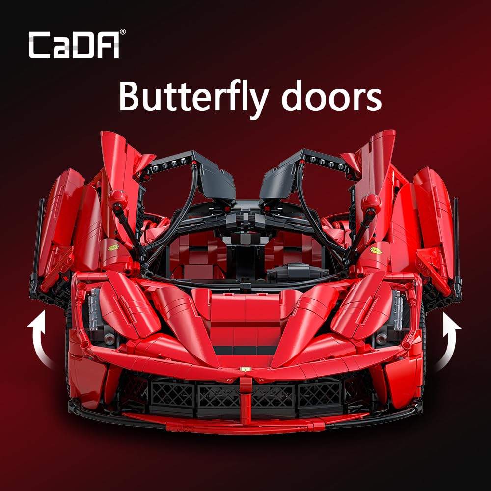 CaDA Master C61505W LaFer 1:8 Scale Supercar Kit — 4739 Pcs, Designed by Thijs de Boer